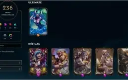 Conta com 9 miticas e 104 pontos prestigios!