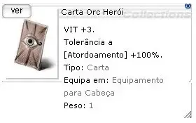 Carta Orc Herói