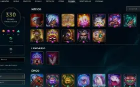 Conta perfeita com 218 Skins - Perfeita Para Qualquer Lane