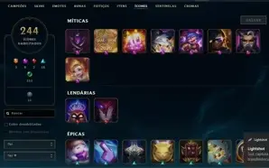 Vendo Conta de League Of Legends com 402 Skins