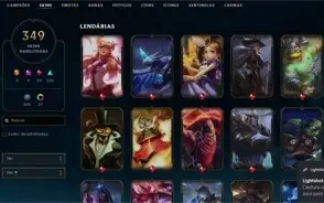 Vendo Conta de League Of Legends com 402 Skins