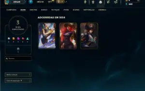 Esmeralda 4 com 25 Champs e 3 Skins + 6 Fragmentos