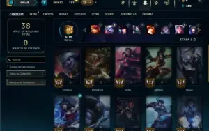 Esmeralda 4 com 25 Champs e 3 Skins + 6 Fragmentos