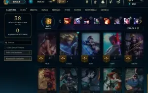 Esmeralda 4 com 25 Champs e 3 Skins + 6 Fragmentos