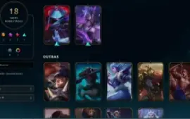 Conta Lvl 62 - High Elo TOP 1 JAX World - 18 skins