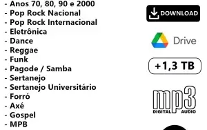 Pacote de Músicas - mais de 150 mil músicas mp3