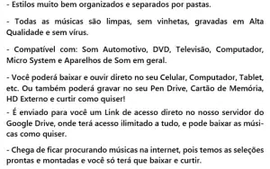 Pacote de Músicas - mais de 150 mil músicas mp3