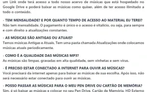 Pacote de Músicas - mais de 150 mil músicas mp3