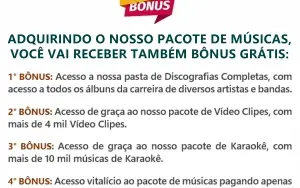 Pacote de Músicas - mais de 150 mil músicas mp3