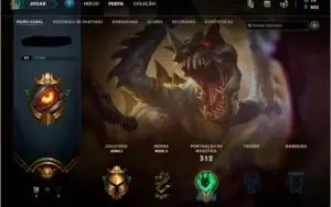 Conta League of Legenda Gold 1 - 122 Campeões / 42 Skins