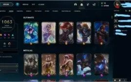 CONTA CHALLENGER 1063 SKINS TODOS OS CHAMP+DETALHE NA IMAGEM