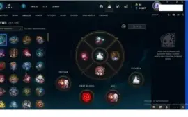 conta em oferta platina 1 com 232 skins e tods os campeao