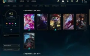 Conta Ouro IV com skin vitoriosa