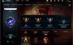 Conta Ouro IV com skin vitoriosa
