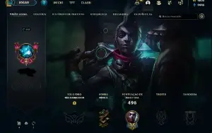Conta com 222 Skins e 4605 RP