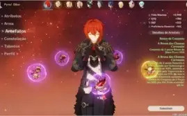 AR 41 DILUC Constelação 1 E Venti + todos os personagens 4*