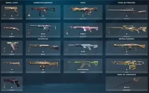 Conta valorant 44 skins / 3 knives + Level 88 Gold l