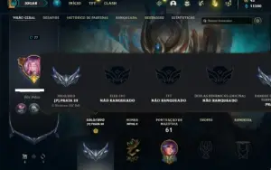 Conta prata 3 com 40 Champs e 20 Skins + 7 Fragmentos