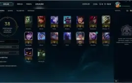 Conta Unranked (LVL 30) - 5 Chaves + 18 Champions + DJ Sona