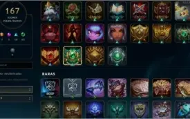 CONTA LOL: COM 80 SKINS - 116 CHAMPIONS - BORDA PLATINA