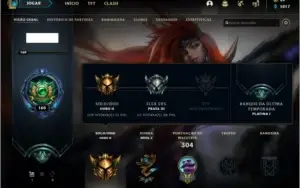 CONTA LOL: COM 80 SKINS - 116 CHAMPIONS - BORDA PLATINA