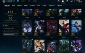 Conta bronze 1 com 66 Champs e 31 Skins