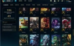 Conta bronze 1 com 66 Champs e 31 Skins