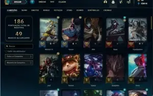 Conta bronze 1 com 66 Champs e 31 Skins