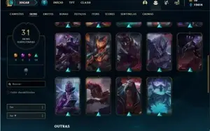 Conta bronze 1 com 66 Champs e 31 Skins