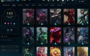 Conta Lol Full Acesso - Lvl 265 - 180 Skins - Todos Campeões