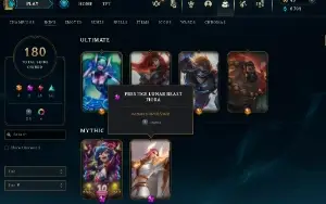 Conta Lol Full Acesso - Lvl 265 - 180 Skins - Todos Campeões
