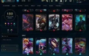 Conta Lol Full Acesso - Lvl 265 - 180 Skins - Todos Campeões