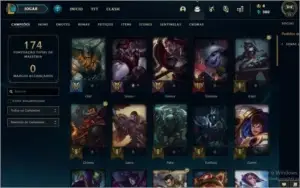 V > Atual GOLD4 MD5 com 23skins e 55champs(Plat4 na passada)