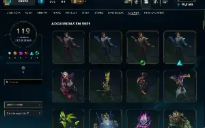 Conta Platina, +377 Skins, +119 Chromas, +47 sentinelas ETC.