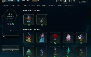 Conta Platina, +377 Skins, +119 Chromas, +47 sentinelas ETC.