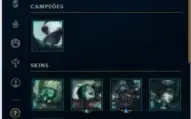 Conta gold 3 com skin da katarina