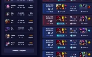 Conta gold 3 com skin da katarina