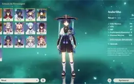 Genshin Impact / AR 7 / Andarilho ( Wanderer ) + Mona