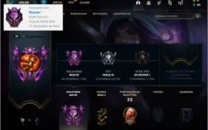 Conta MESTRE com 3 skins e 36 champs