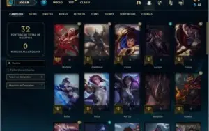 Conta MESTRE com 3 skins e 36 champs