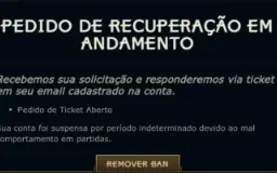 Recuperamos sua conta BANIDA por RAGE