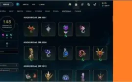 CONTA LOL BR COLECIONADOR - 1554 SKINS, AVALIADA EM 24 MIL
