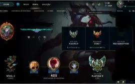 CONTA GOLD 1(PLAT s7), 57 SKINS, FALTANDO 8 CHAMPS, LVL 77