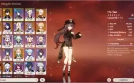 Conta Genshin Impact A56 9 personagens 5* e 3 armas 5*