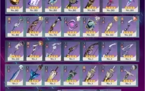 Hutao,Baal,Xiao + Quatro 5* AR 56