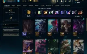 Unranked com 30 Champs e 8 Skins