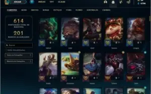 Conta prata 4 com TODOS os champs e 721 Skins + 60 Cromas