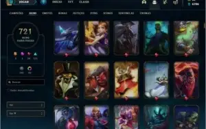 Conta prata 4 com TODOS os champs e 721 Skins + 60 Cromas