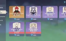 CONTA GENSHIN AR56 - 9 LENDÁRIOS ⭐ + 3 ARMAS 5 ⭐- HUTAO+