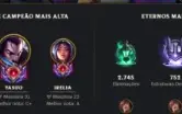 Conta de lol super boa full champions e todos os eternos
